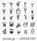 Cocktail icons set. illustration eps10 19046395