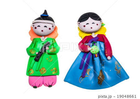 doll Male and female Korea traditional souvenir 19048661