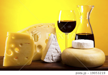 Various types of cheese, saturated ambient  19053219