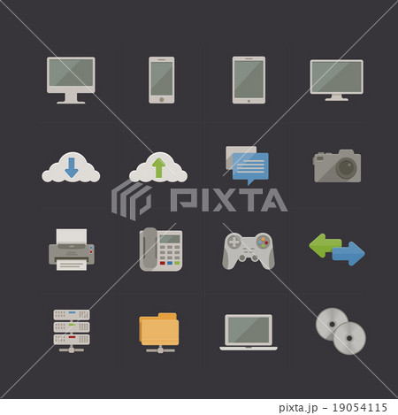Technology and Communication Metro Retro icon set Technology and Communication Metro Retro icon set 19054115