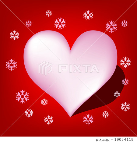 Heart with Koch snowflake vector 19054119
