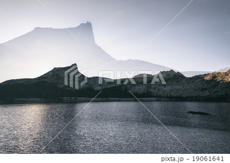 Landscape in the Sierra Nevada, double exposed 19061641
