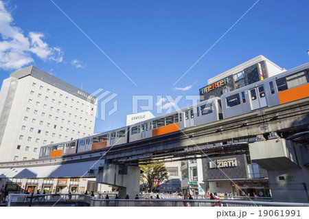 多摩モノレール立川南駅の写真素材