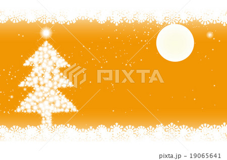 背景素材壁紙 メリークリスマス 招待状 メッセージカード ツリー 樅の木 デコレーション 装飾 飾りのイラスト素材