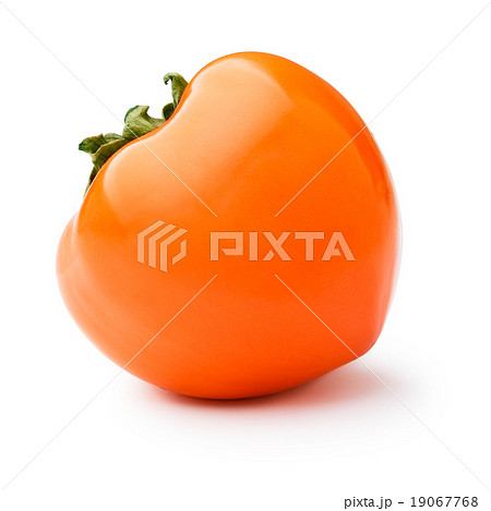 Whole persimmon isolated 19067768