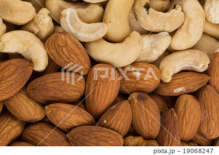 mixed nuts background above closeup mixed nuts background above closeup 19068247