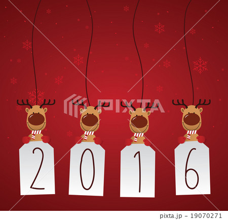 Reindeer with 2016 label 19070271