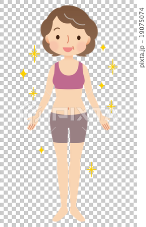 ダイエット　中年女性　体重減量 19075074