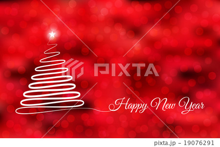 Christmas tree and happy new year background 19076291