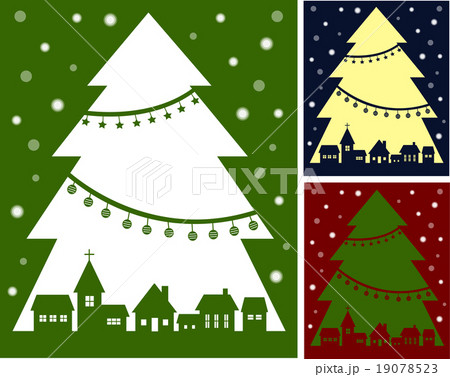 winter,christmas tree flat vector 19078523
