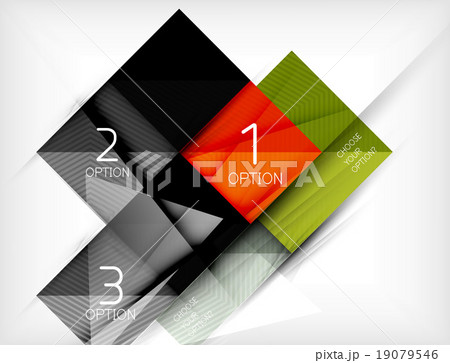 Paper square shapes banner Paper square shapes banner 19079546