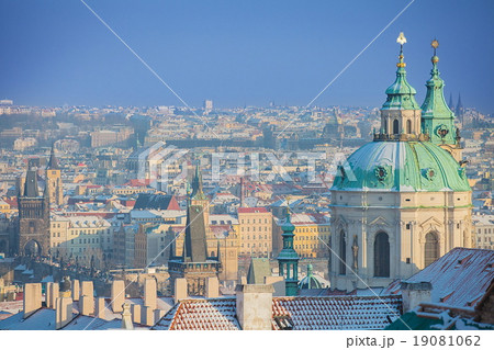 St. Nicolas Church in winter morning, Prague 19081062