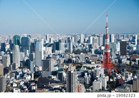 東京俯瞰の写真素材