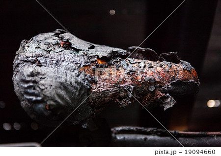 Burned bicycle saddle Burned bicycle saddle 19094660