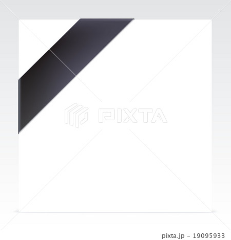 Black mourning corner ribbon Black mourning corner ribbon 19095933