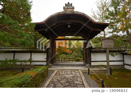 秋の金地院、明智門、京都 19096832