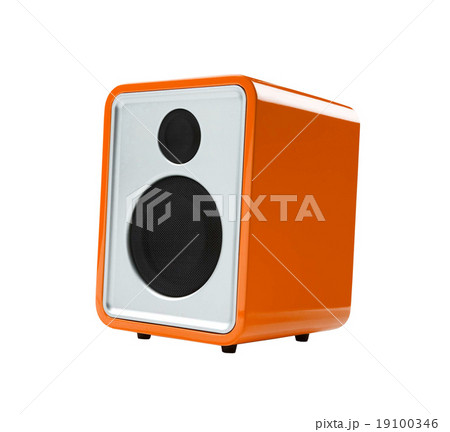 orange Radio receiver isolated 19100346