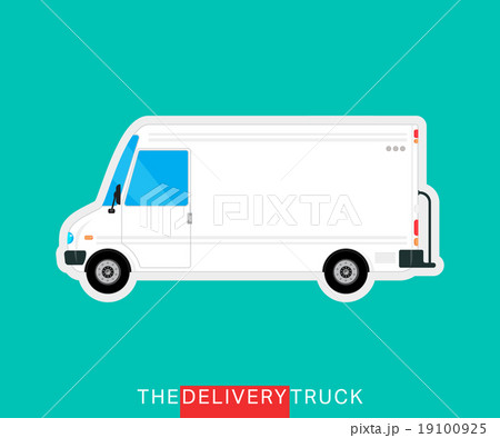 Delivery truck isolated Delivery truck isolated 19100925