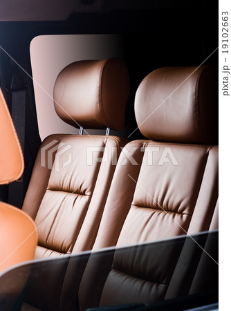 Back passenger seats in modern comfortable car 19102663