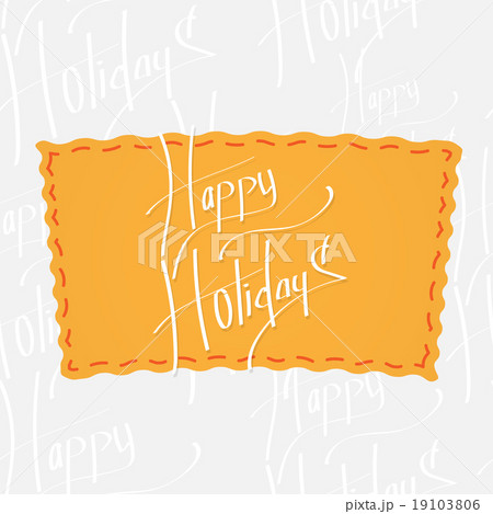 Holiday greetings lettering 19103806