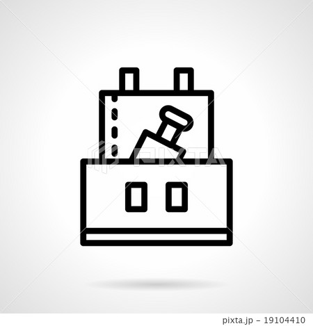 Professional celebration black line vector icon Professional celebration black line vector icon 19104410