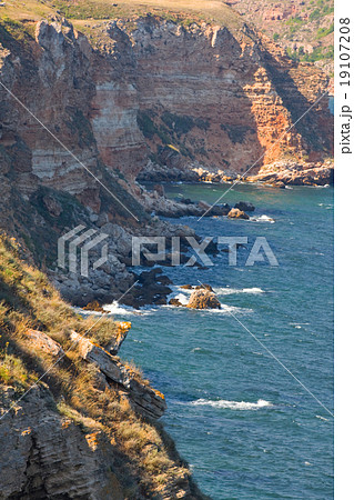 view on cape Kaliakra in Bulgarian seaside 19107208