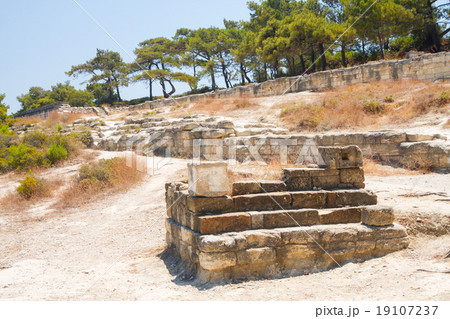 Ancient walls in ruins Kamiros, Rhodes Greece Ancient walls in ruins Kamiros, Rhodes Greece 19107237
