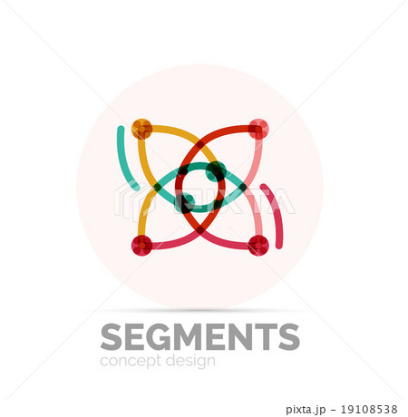 Abstract geometric linear hipster floral icon Abstract geometric linear hipster floral icon 19108538