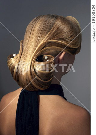 beautiful woman with fashion hairstyle beautiful woman with fashion hairstyle 19108804