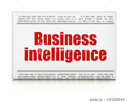 Finance concept: newspaper headline Business 19109644