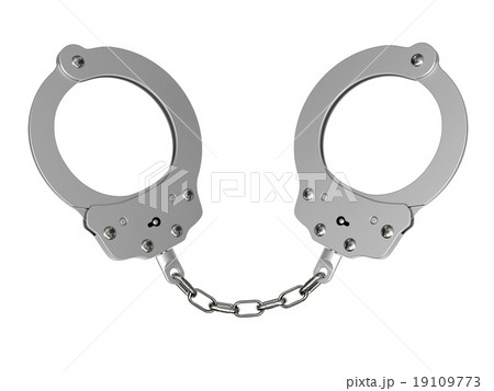 Handcuffs isolated on white Handcuffs isolated on white 19109773