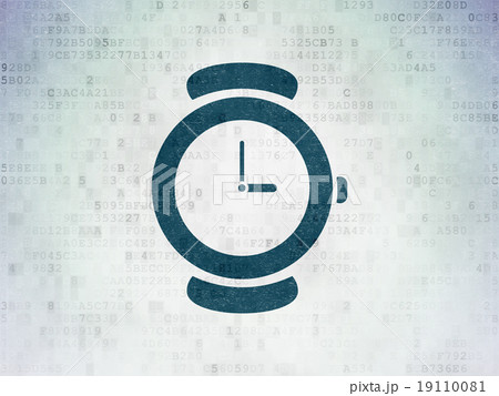 Time concept: Hand Watch on Digital Paper 19110081