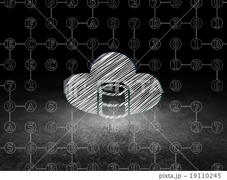 Cloud technology concept: Database With Cloud in 19110245