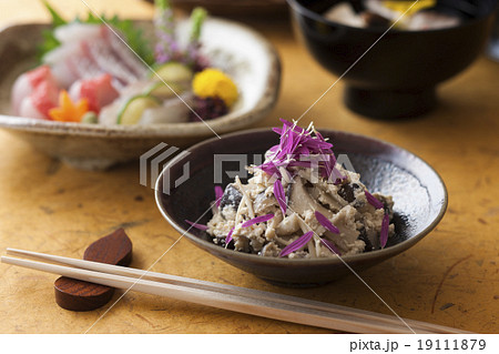 きのこの白和えと割烹料理 きのこの白和えと割烹料理 19111879