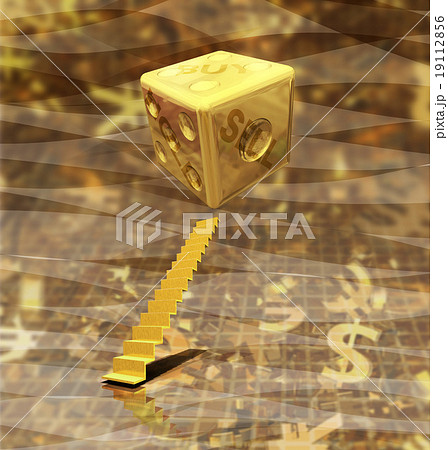 株式市場のダイスを階段で上る 19112856