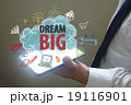 businessman show dream big  concept  19116901