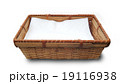 tissue paper in bamboo basket on white background 19116938