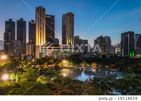 Bangkok city downtown at night 19118639