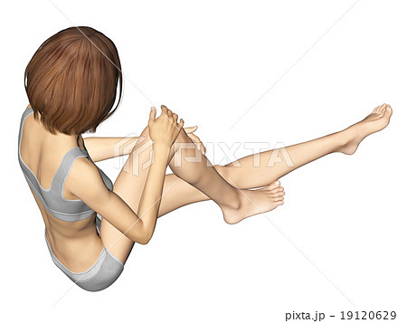 スキンケアする若い女性 perming3DCGイラスト素材 スキンケアする若い女性 perming3DCGイラスト素材 19120629