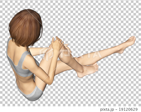 Skin care young woman perming3DCG illustrations material Skin care young woman perming3DCG illustrations material 19120629