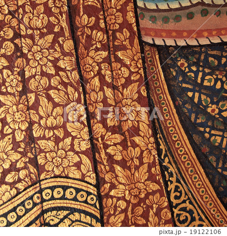 Wall art painting in temple Thailand. painting about Ramayana ep Wall art painting in temple Thailand. painting about Ramayana ep 19122106