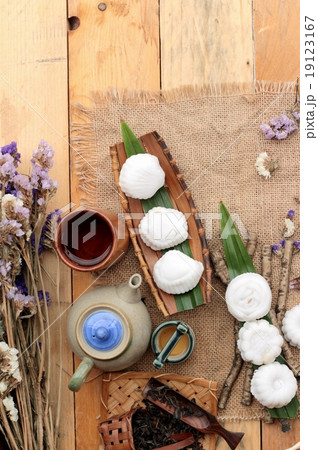 Mochi japanese dessert patties soybeans of delicious. 19123167