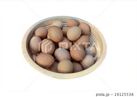 eggs on white background. eggs on white background. 19125538