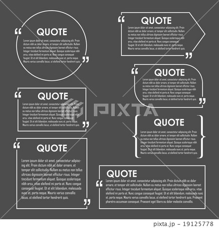 Quote blank template. Quote bubble. 19125778