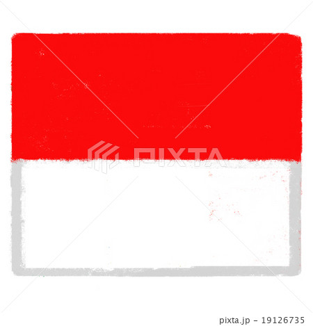 国旗 インドネシアのイラスト素材