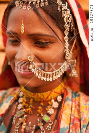 Traditional Indian woman smiling 19127371