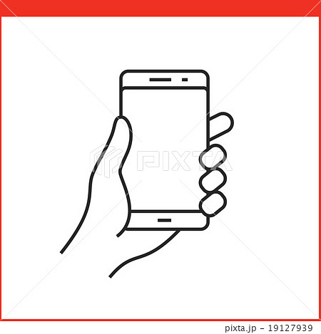 Smartphone gesture icon 19127939