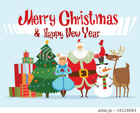 Santa, Missis Claus, elf kids, helpers, family Santa, Missis Claus, elf kids, helpers, family 19128063