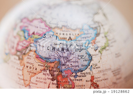 中国　中華人民共和国　世界　国際　国と地域　地球儀 19128662