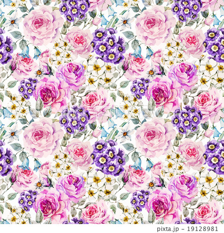 Vector floral pattern Vector floral pattern 19128981